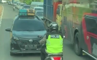 Polres Banyuasin Berantas Kecelakaan: Kendaraan Lawan Arus Ditertibkan