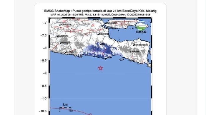Lebaran di Malang, Jawa Timur Baru saja diguncang Gempa: Cek Kepusatannya dan Dampaknya Lewat BMKG