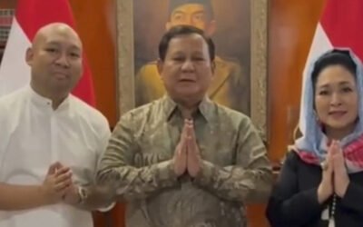 Prabowo, Titiek, dan Didit Bersatu Sapa Idul Fitri dengan Salam Hangat