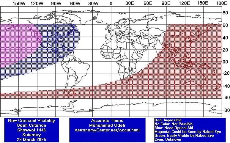 Astronom dari UEA Ungkapkan Prediksi Idul Fitri 2025: Bulan Hilal Tak Akan Terlihat Pada 29 Maret