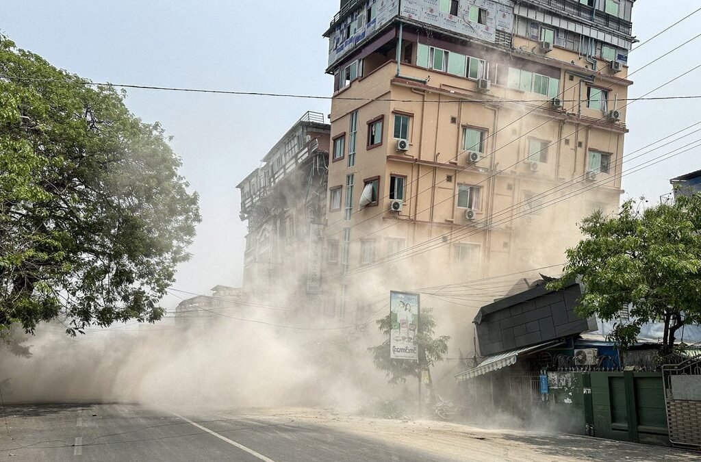 Gempa Kuat Magnitudo 7,7 Mengguncang Myanmar