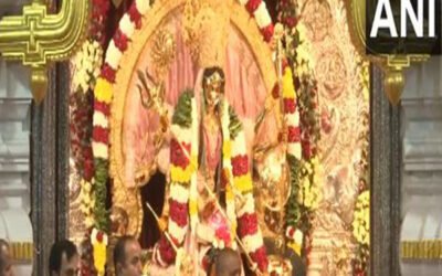Morning Aarti at Shri Aadya Katyayani Shaktipith: Day Four of Chaitra Navratri
